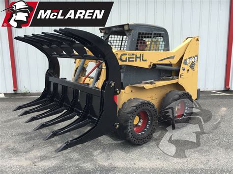 heavy duty brush grapple for skid steer|heavy duty skid steer grapple.